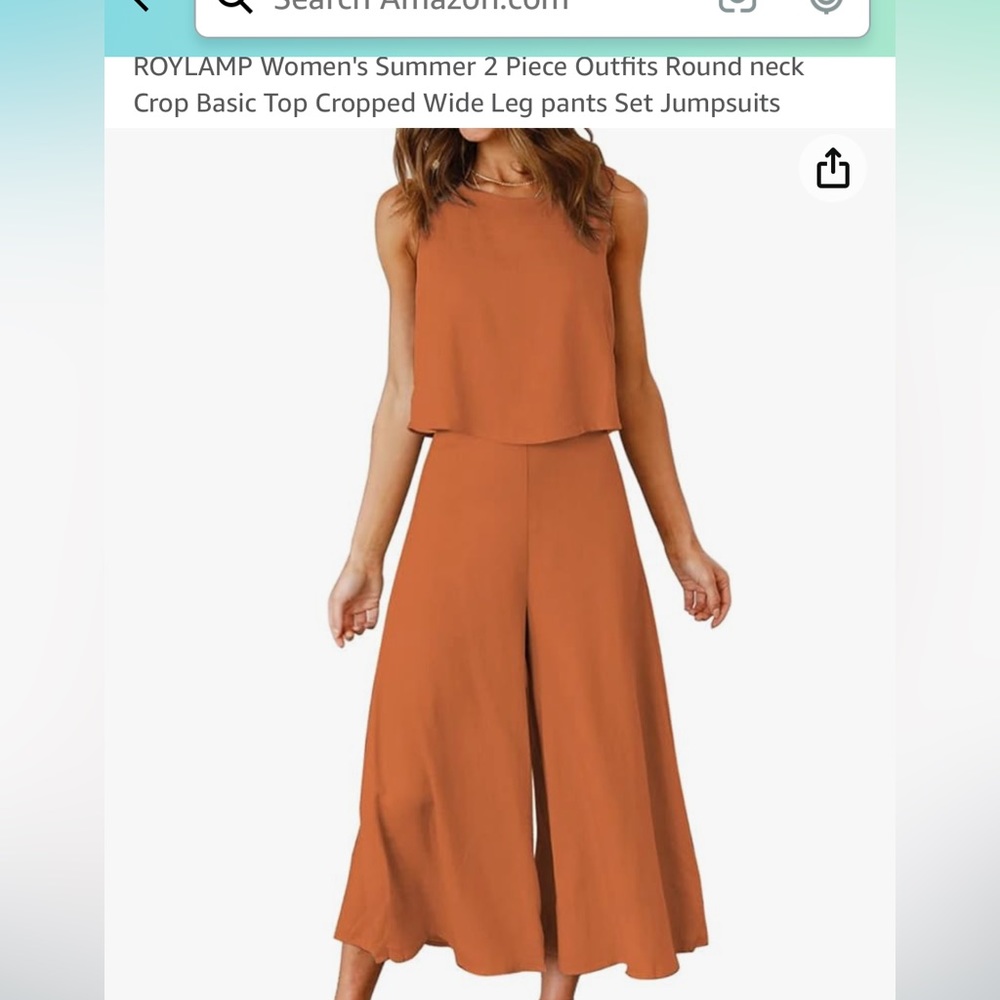 Roylamp 2 piece summer outfit . Sz XS Coral color